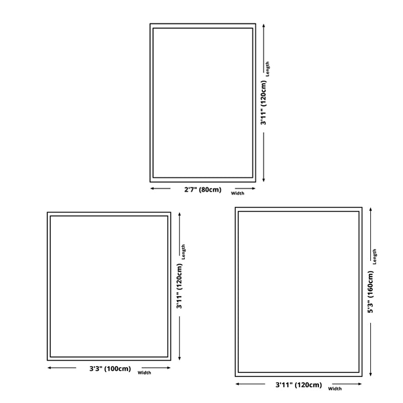 Artistic Contrast Panel Rug Casual PVC Carpet Friendly Washable Area Carpet for Home Decor