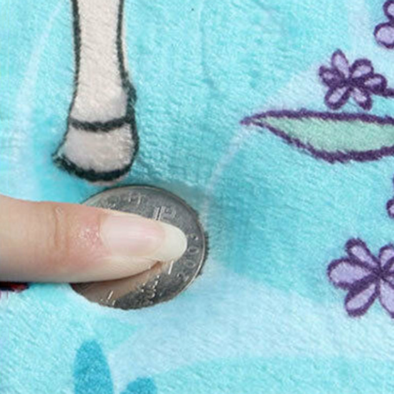 Purple Modern Indoor Rug Polyester Horse Area Rug Non-Slip Backing Rug for Drawing Room