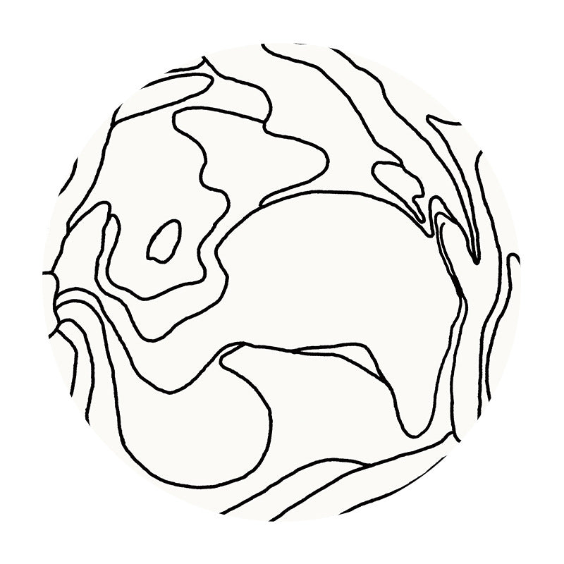 Simplicity Line Design Rug Leisure Round Area Rug Polyester Anti-Slip Carpet for Home Decor