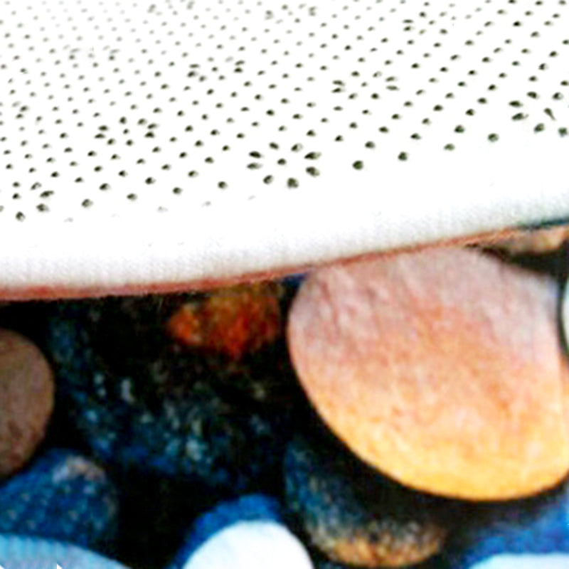 Blue Modern Carpet Polyester Santa Claus Carpet Washable Carpet for Living Room