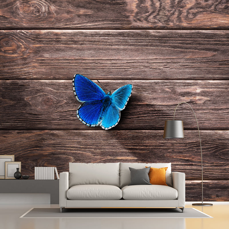Customized Photography Butterfly Mural Stain Resistant Wall Art for Dining Room