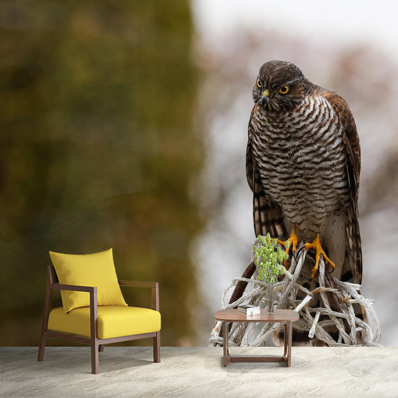 Modern Wild Animal Mural Wallpaper Moisture Resistant Living Room Wall Covering