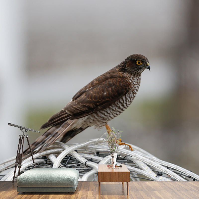 Modern Wild Animal Mural Wallpaper Moisture Resistant Living Room Wall Covering