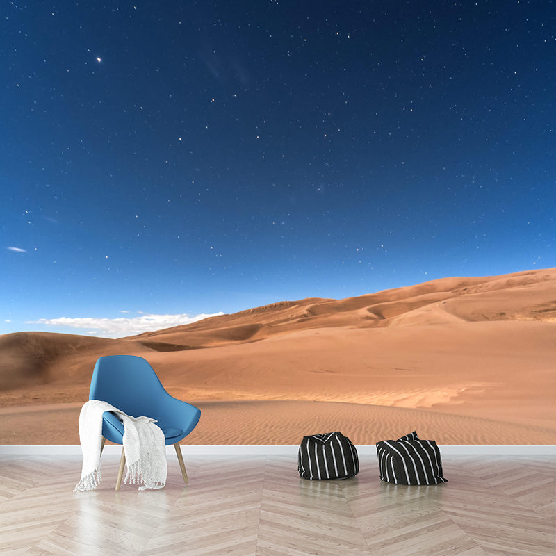 Customized Barren Desert Mural Photography Environment Friendly for Sleeping Room