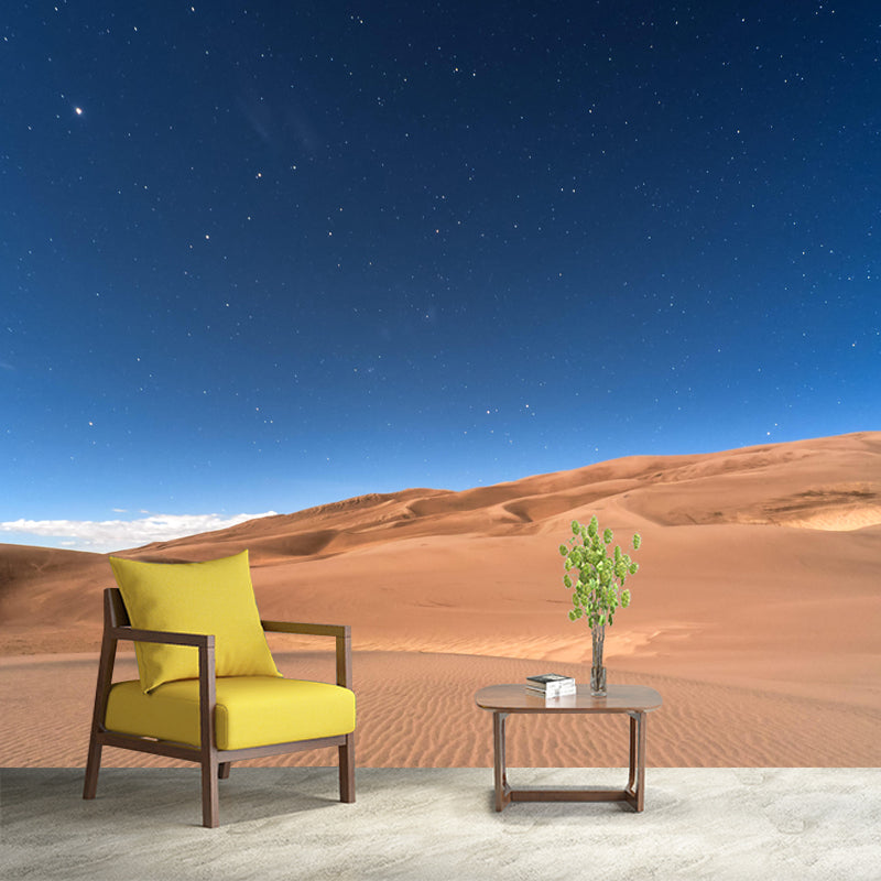 Customized Barren Desert Mural Photography Environment Friendly for Sleeping Room