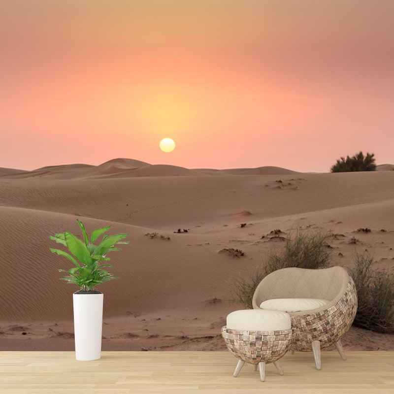 Customized Barren Desert Mural Environment Friendly for Sleeping Room Bedroom