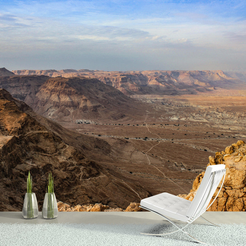 Customized Barren Desert Mural Environment Friendly for Sleeping Room Bedroom