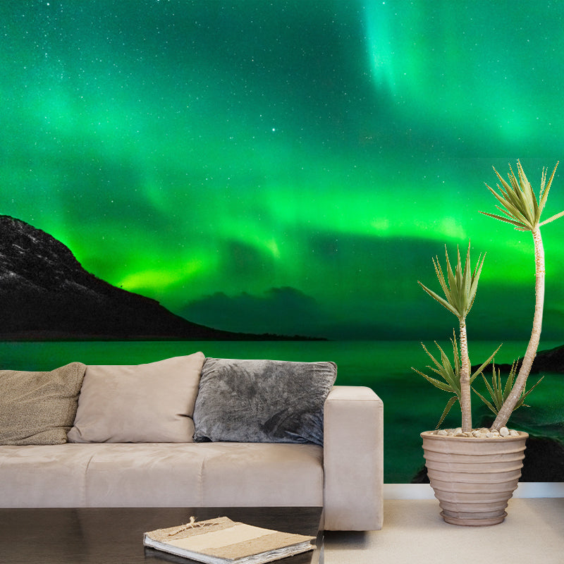 Customized Aurora Mural Environment Friendly for Sleeping Room Bedroom