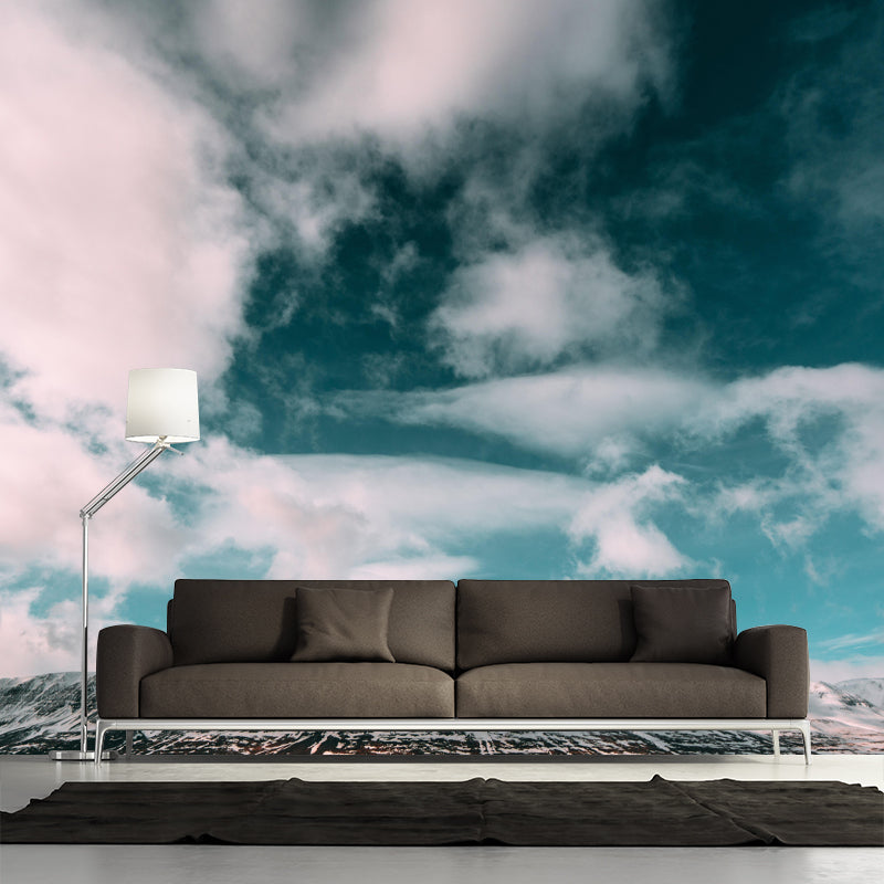 Beautiful Sky and Cloud Mural Wallpaper Home Decorations for Kitchen Living Room