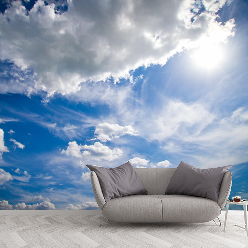 Beautiful Sky and Cloud Mural Wallpaper Home Decorations for Kitchen Living Room