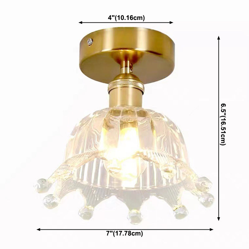 Crown Flush Mount Ceiling Light Fixture Modern Flush Mount Ceiling Light for Aisle
