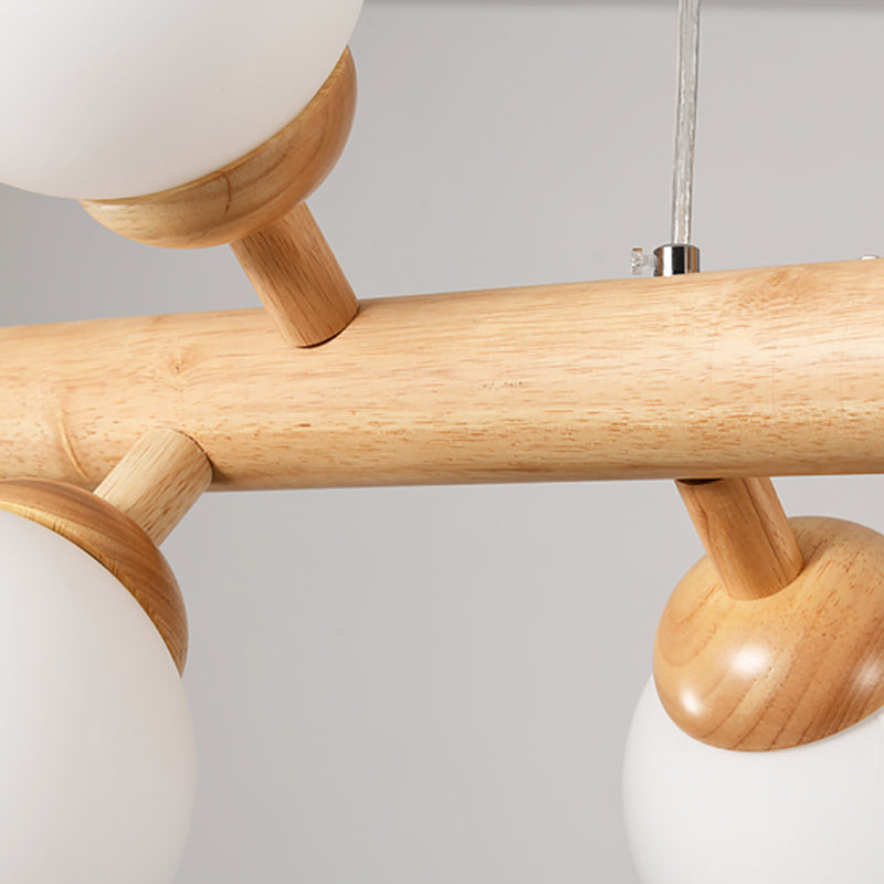 Modern Kitchen Island Lighting Globe Island Lighting Fixtures Wood Island Lamps in Brown