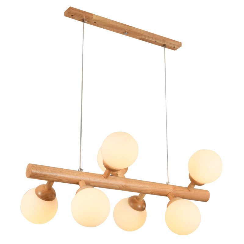 Modern Kitchen Island Lighting Globe Island Lighting Fixtures Wood Island Lamps in Brown