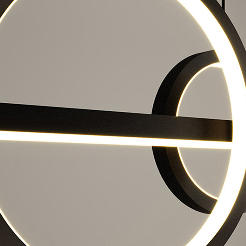 Lampadario geometrico lampadario moderno illuminazione a sospensione metallo 3 lampade isole luminose