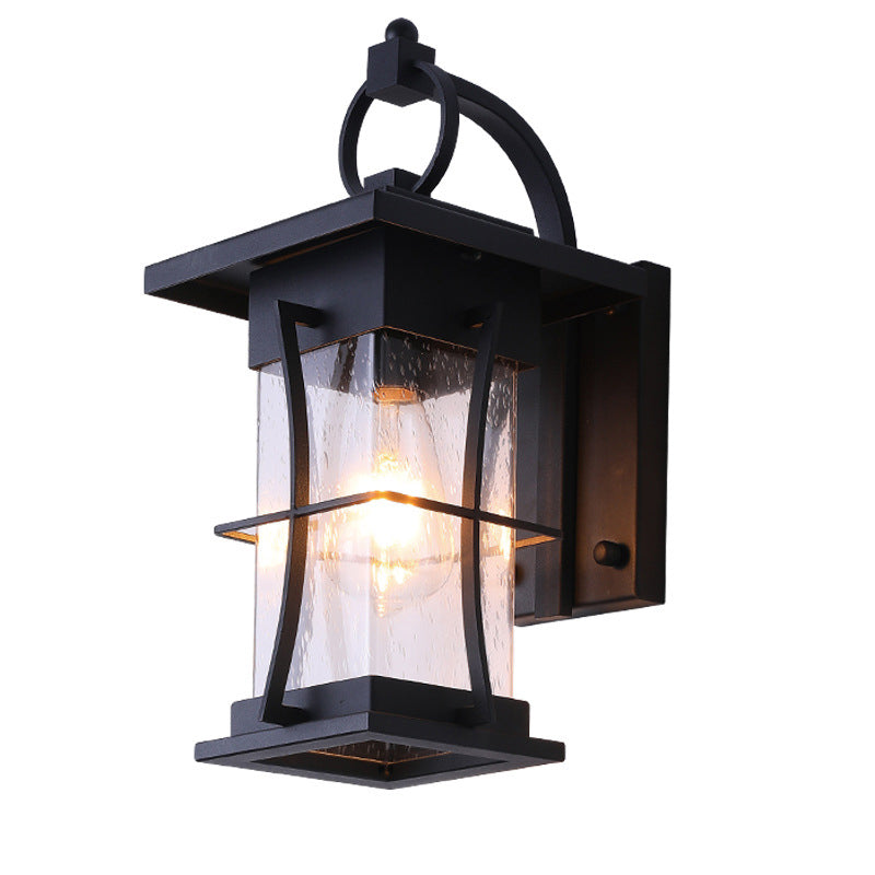 Schwarze Industrieleuchten Leuchten Schmiedeeiseisen Wandlampe Lampenleuchte für Garten