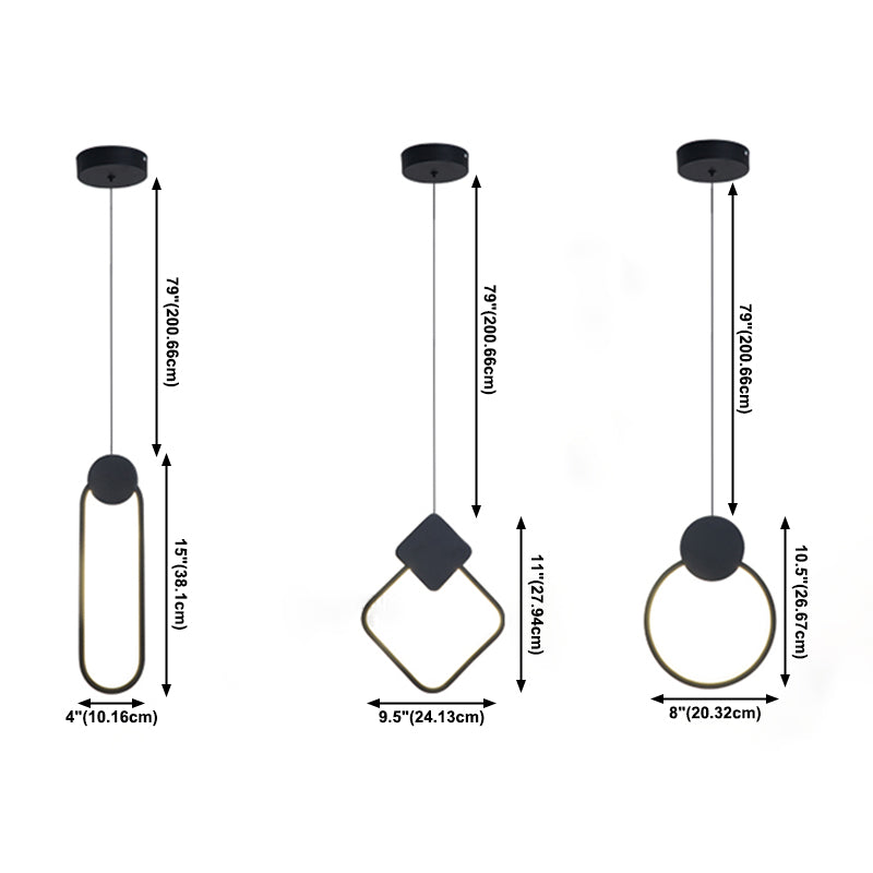 Modern Simplicity LED Indoor Hanging Lamp Aluminium Linear Pendant Light with Silicone Shade