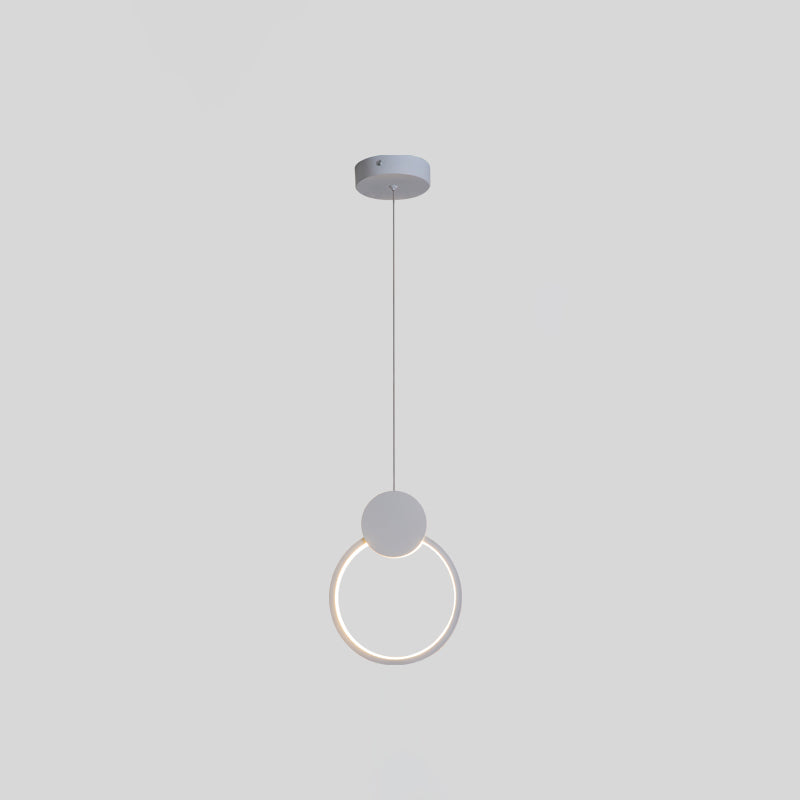 Modern Simplicity LED Indoor Hanging Lamp Aluminium Linear Pendant Light with Silicone Shade