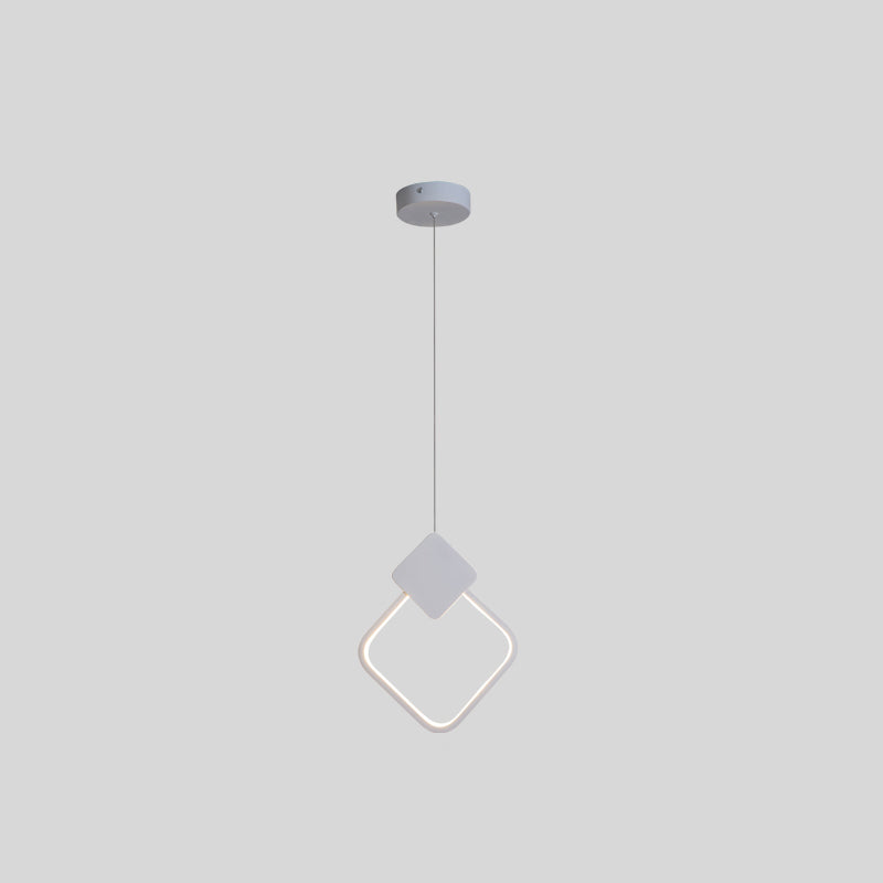 Modern Simplicity LED Indoor Hanging Lamp Aluminium Linear Pendant Light with Silicone Shade