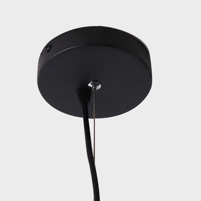 Schwarz -Gold -LED -Lampe im modernen kreativen Stil Schmiedeeisen anheizen Licht für Wohnzimmer
