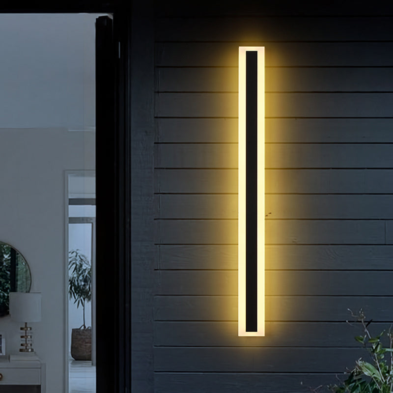 Rechthoek wandlicht moderne stijl led indoor buiten lijn vorm wandlamp armatuur