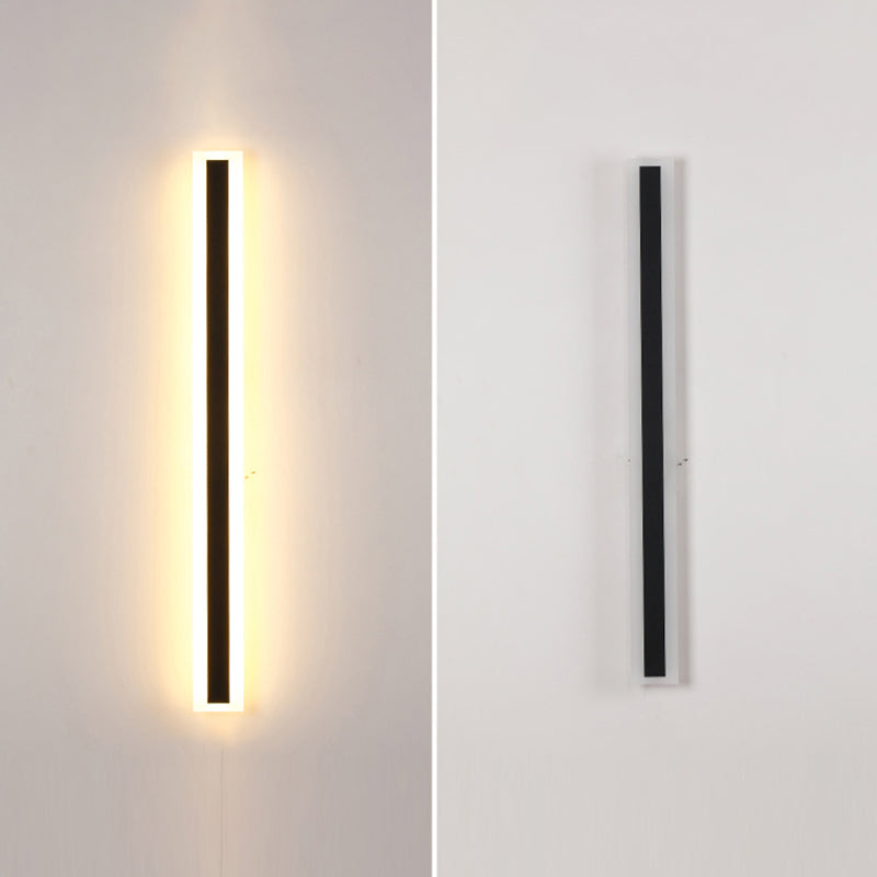 Rechthoek wandlicht moderne stijl led indoor buiten lijn vorm wandlamp armatuur