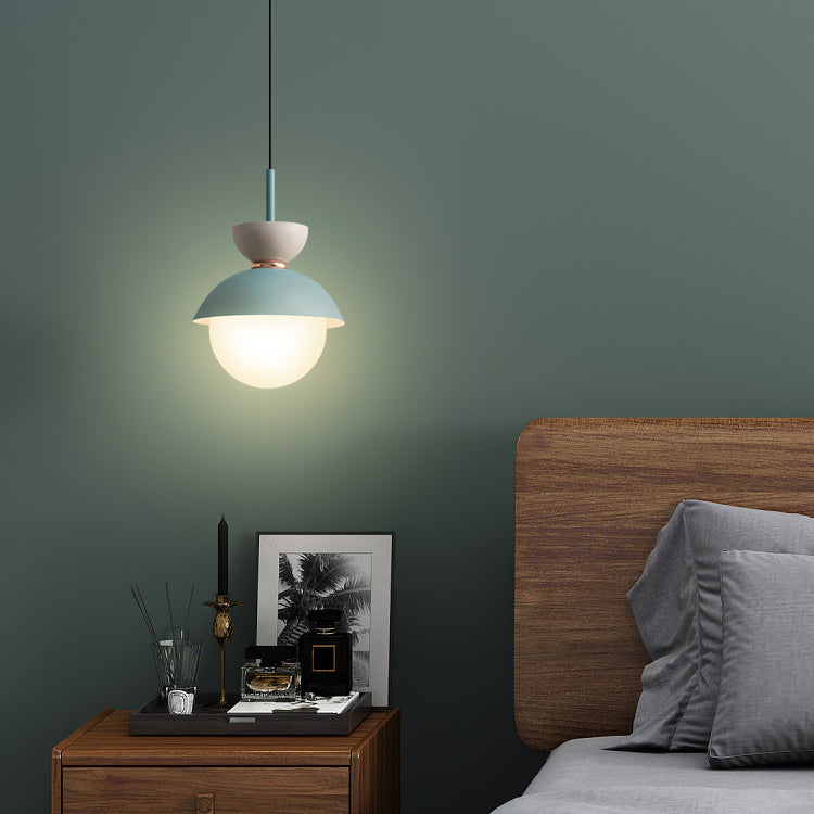 Nordic Macaron Pendant Light Modern Simple Style Hanging Lamp For Bedroom Dining Room