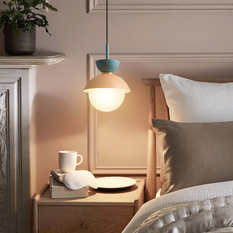 Nordic Macaron Pendant Light Modern Simple Style Hanging Lamp For Bedroom Dining Room