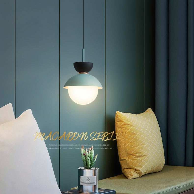 Nordic Macaron Pendant Light Modern Simple Style Hanging Lamp For Bedroom Dining Room
