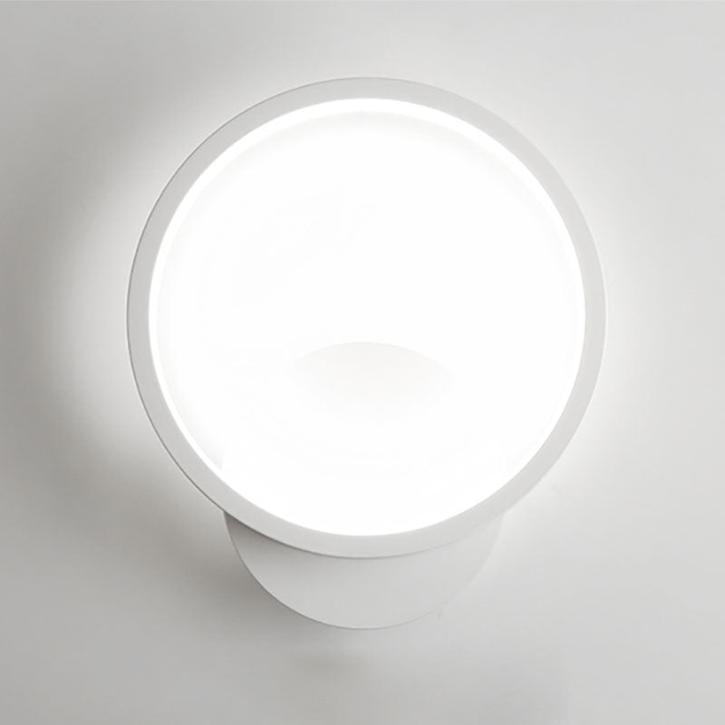 Simple Circle Shade Wall Sconce Light Acrylic Linear Sconce Light Fixture for Bedroom