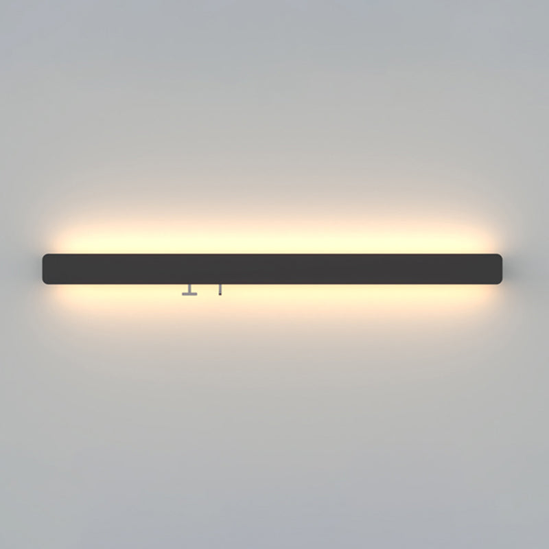 Rechteck Wandleuchte moderne LED -LED -Schlafzimmer -Wandlampenvorrichtung (ohne Ornamente)