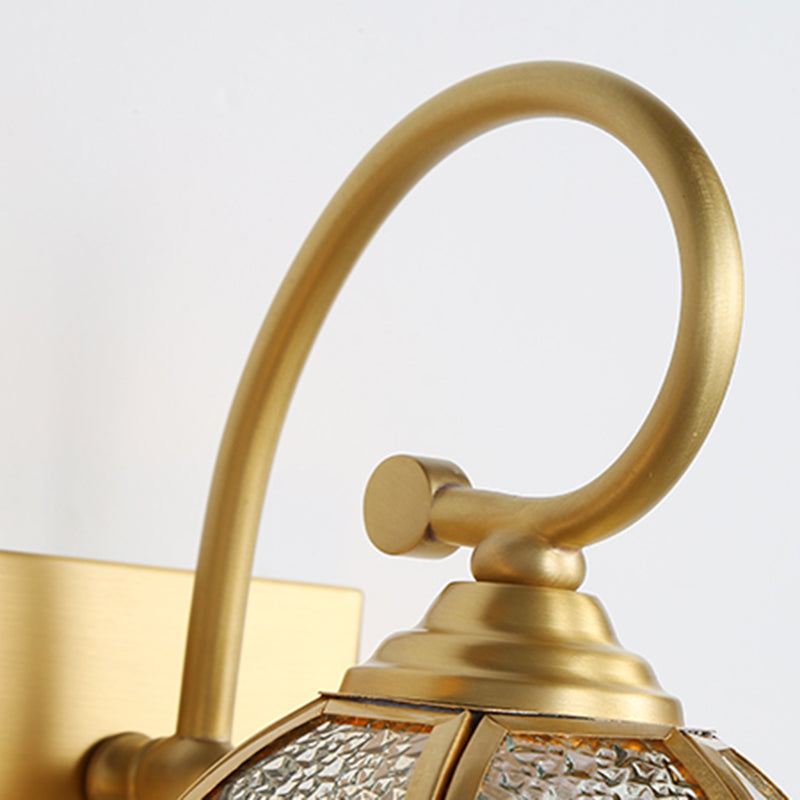 Luminaires muraux de vanité murale à LED en laiton pour toilettes de salle de poudre