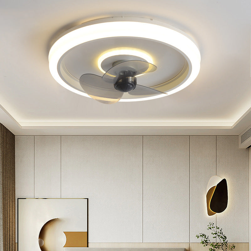 Makkaronringförmige, bündelte Lampe Acryl Schlafzimmer LED Deckenventilator Licht