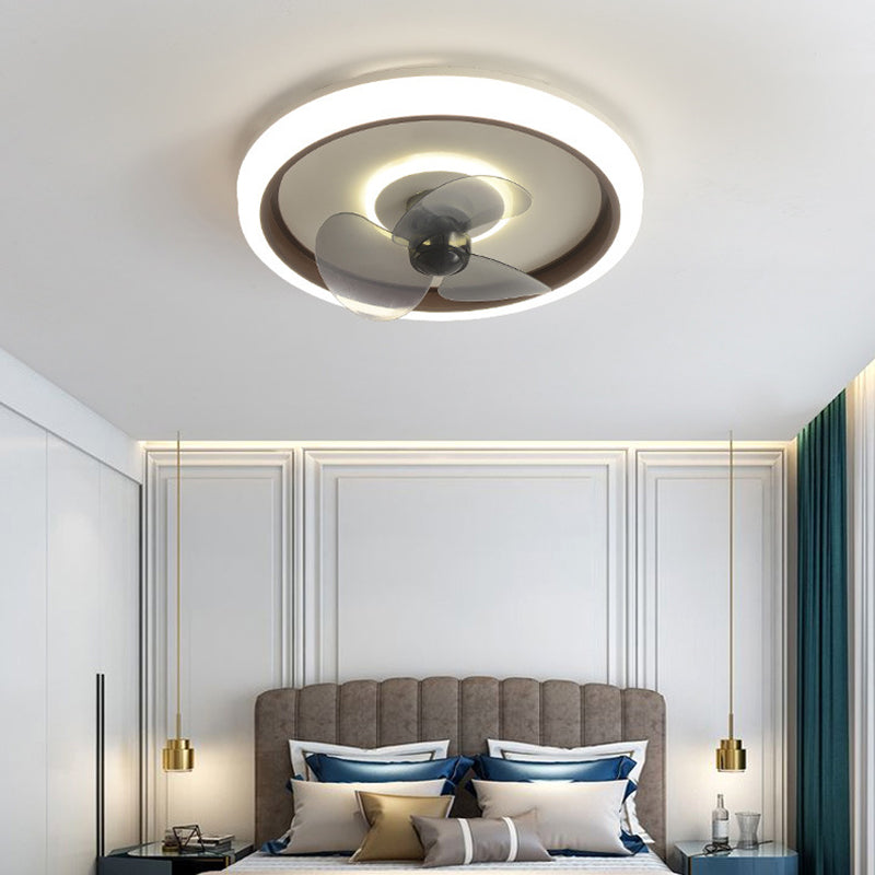 Makkaronringförmige, bündelte Lampe Acryl Schlafzimmer LED Deckenventilator Licht