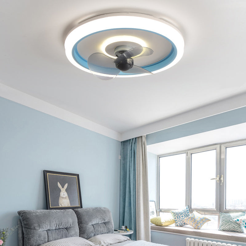Makkaronringförmige, bündelte Lampe Acryl Schlafzimmer LED Deckenventilator Licht
