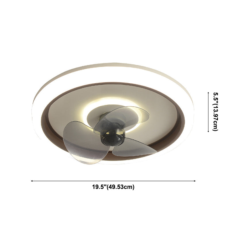 Makkaronringförmige, bündelte Lampe Acryl Schlafzimmer LED Deckenventilator Licht