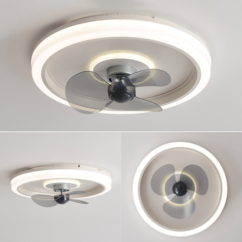 Makkaronringförmige, bündelte Lampe Acryl Schlafzimmer LED Deckenventilator Licht