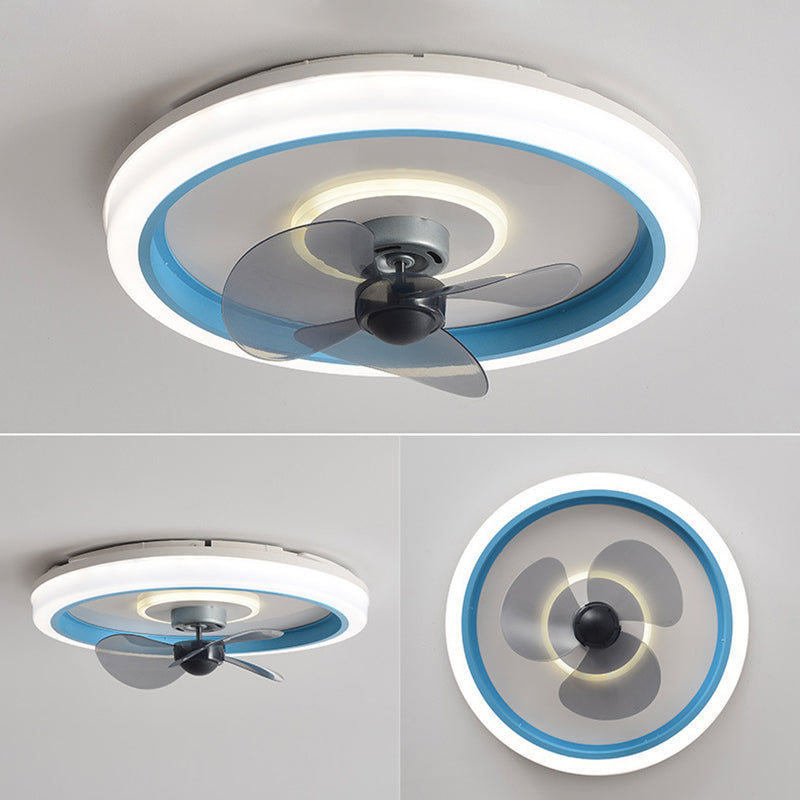 Makkaronringförmige, bündelte Lampe Acryl Schlafzimmer LED Deckenventilator Licht