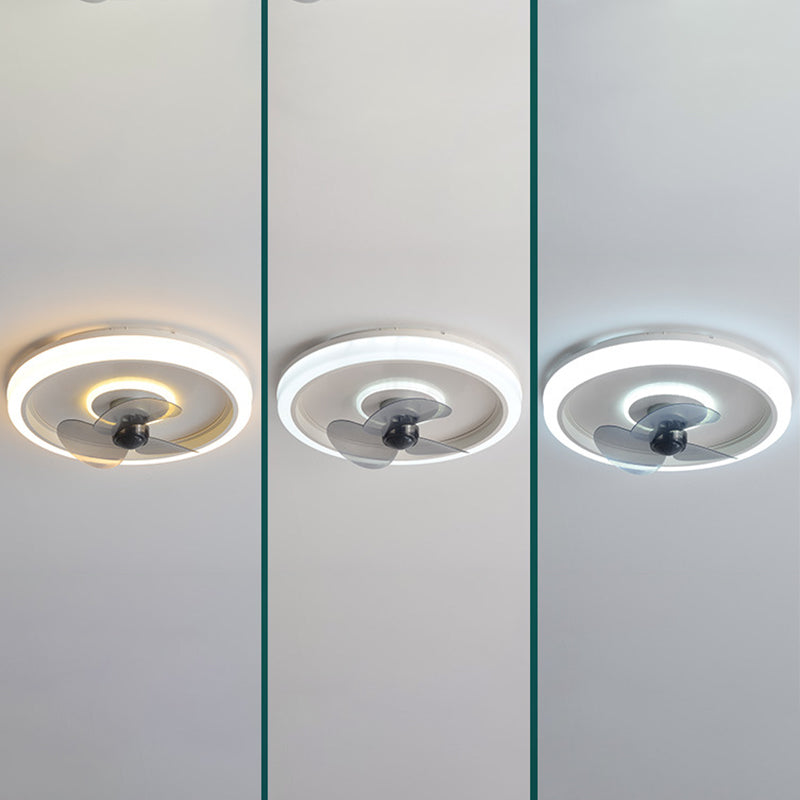 Makkaronringförmige, bündelte Lampe Acryl Schlafzimmer LED Deckenventilator Licht