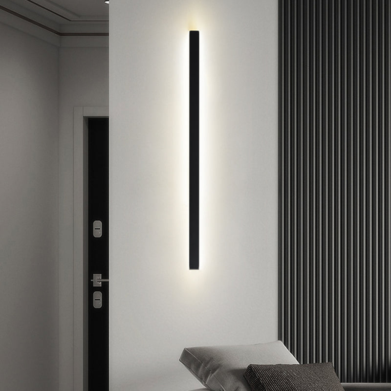 Rectangle Wall Light Modern Style LED Indoor Bedroom Line Wall Lamp Fixture