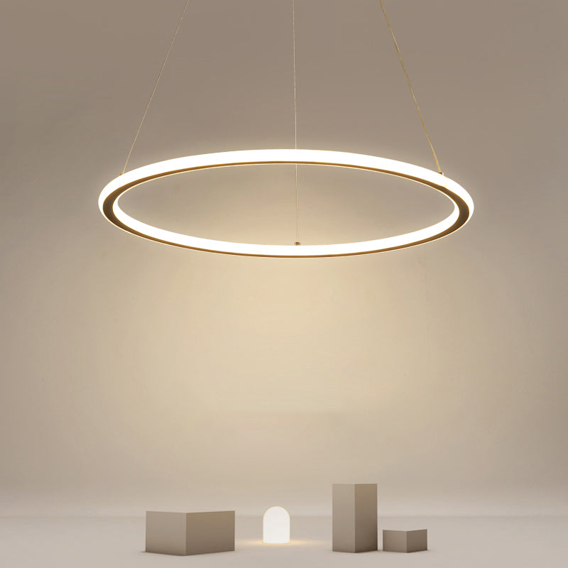 Circle Chandelier Pendant Light Modern Chandeliers For Dining Room Acrylic
