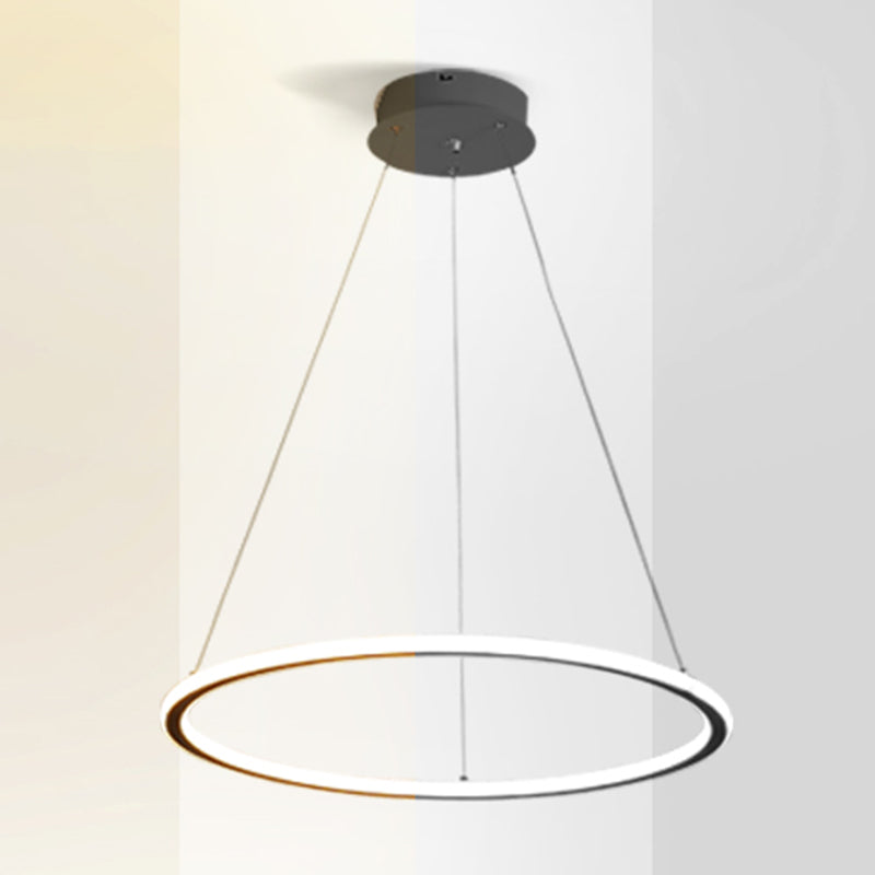 Circle Chandelier Pendant Light Modern Chandeliers For Dining Room Acrylic
