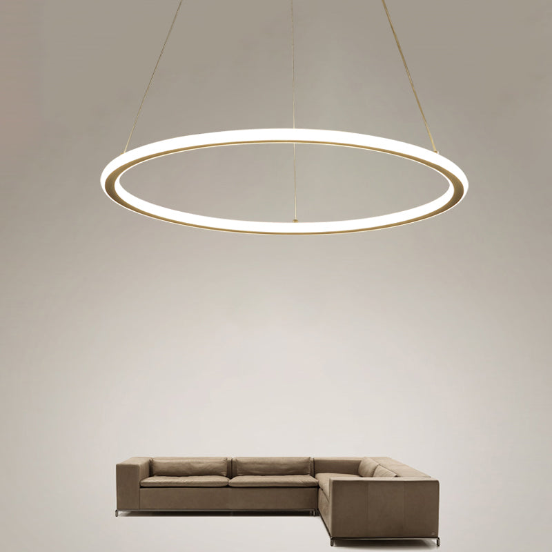 Circle Chandelier Pendant Light Modern Chandeliers For Dining Room Acrylic