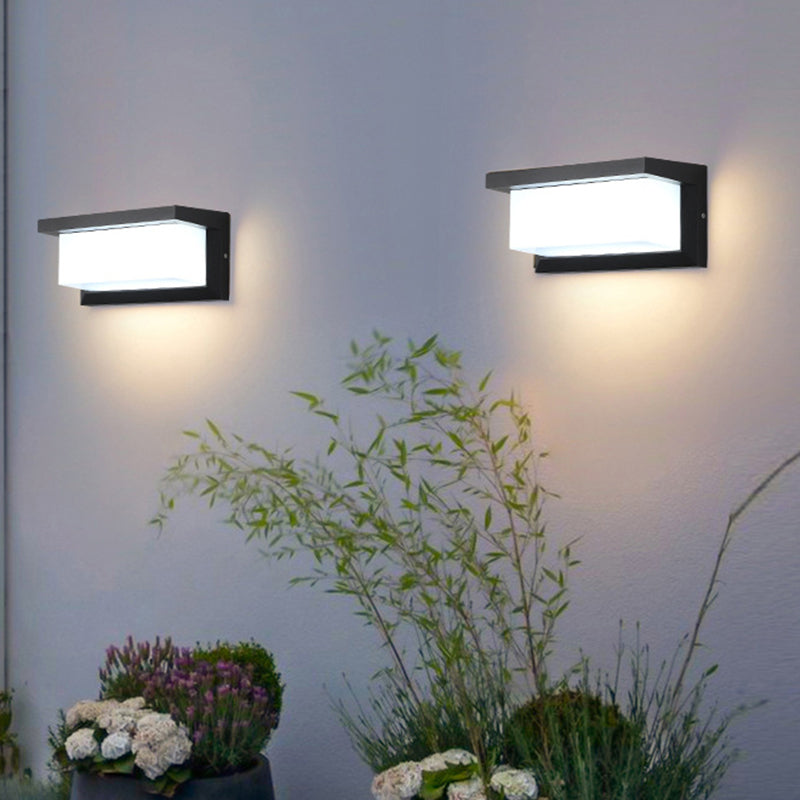 Lámpara de montaje de pared acrílica de 1 luce