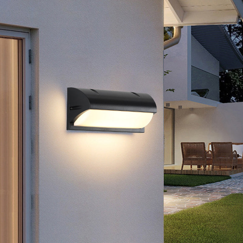 Lámpara de montaje de pared acrílica de 1 luce