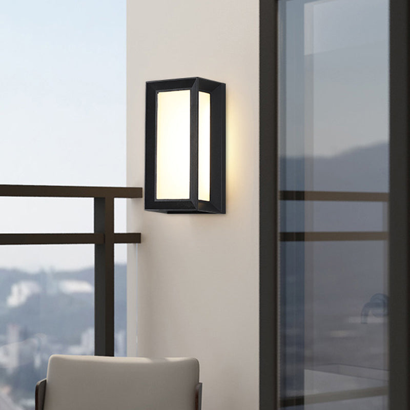 Lámpara de montaje de pared acrílica de 1 luce