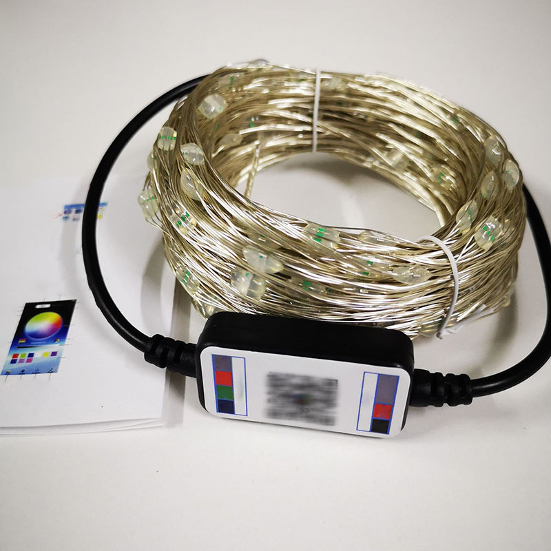 Modern LED Copper Wire Rope Light Linear Symphony Christmas Decorative Lights