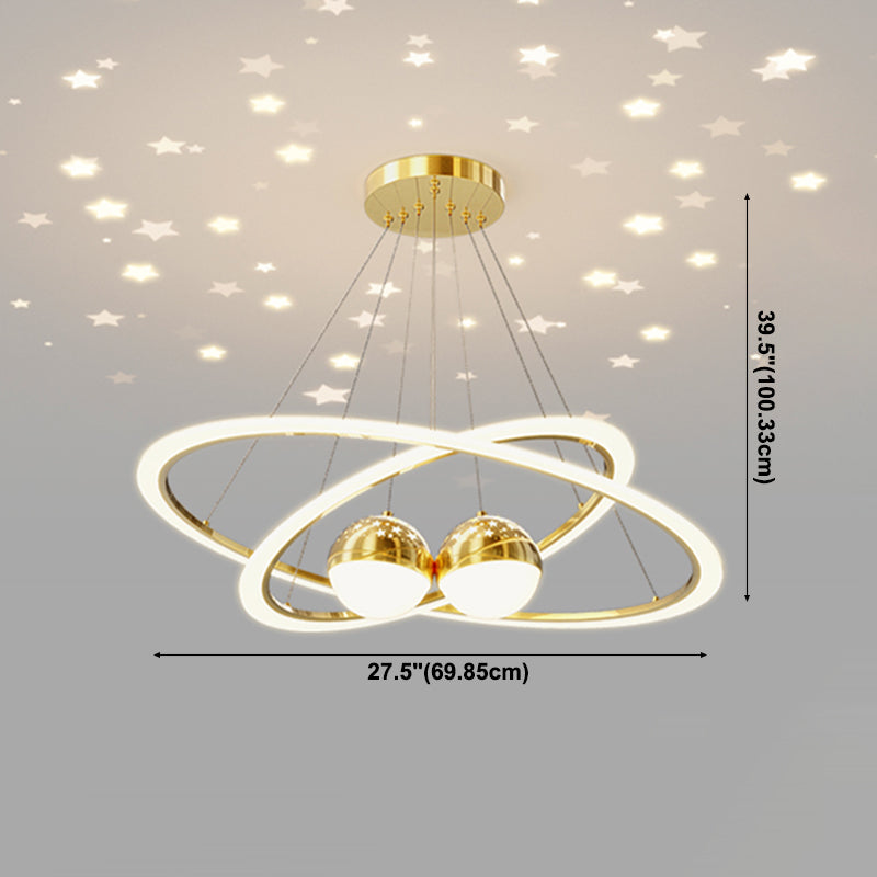 Luz nórdica moderna Luz LED LED LED LEDELIER para el comedor Rala de estar de dormitorio