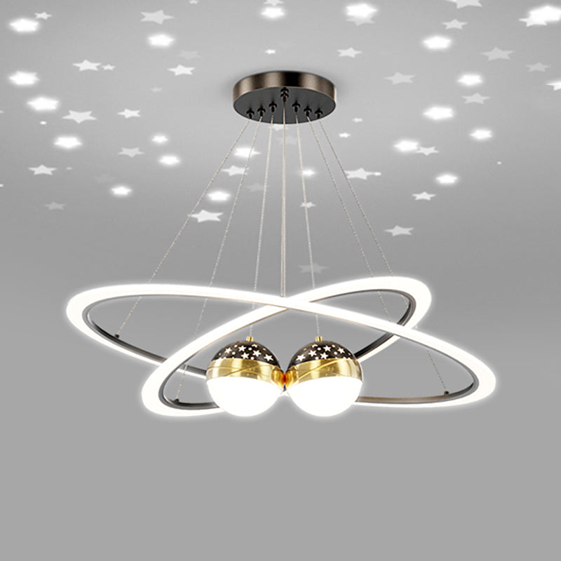 Luz nórdica moderna Luz LED LED LED LEDELIER para el comedor Rala de estar de dormitorio