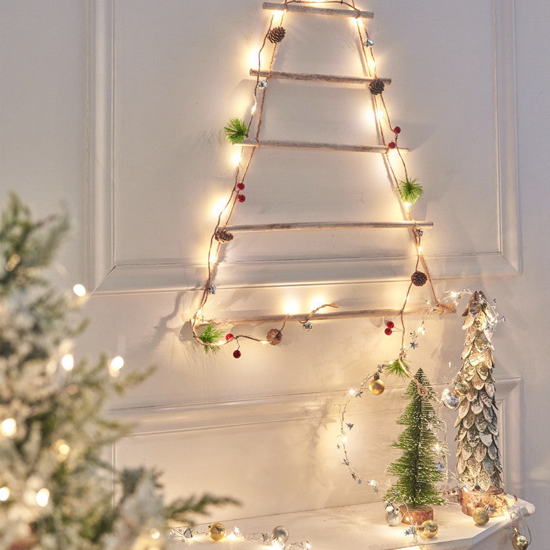 Modern Metal Rope Light LED Christmas Decorative Lights with Switch for Bedroom