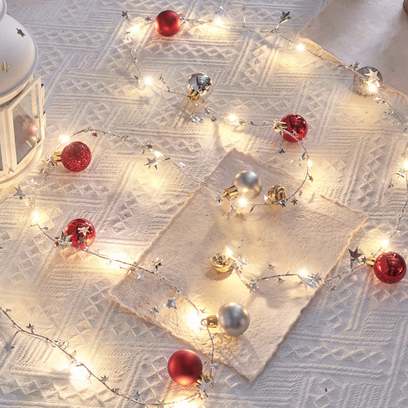 Modern Metal Rope Light LED Christmas Decorative Lights with Switch for Bedroom